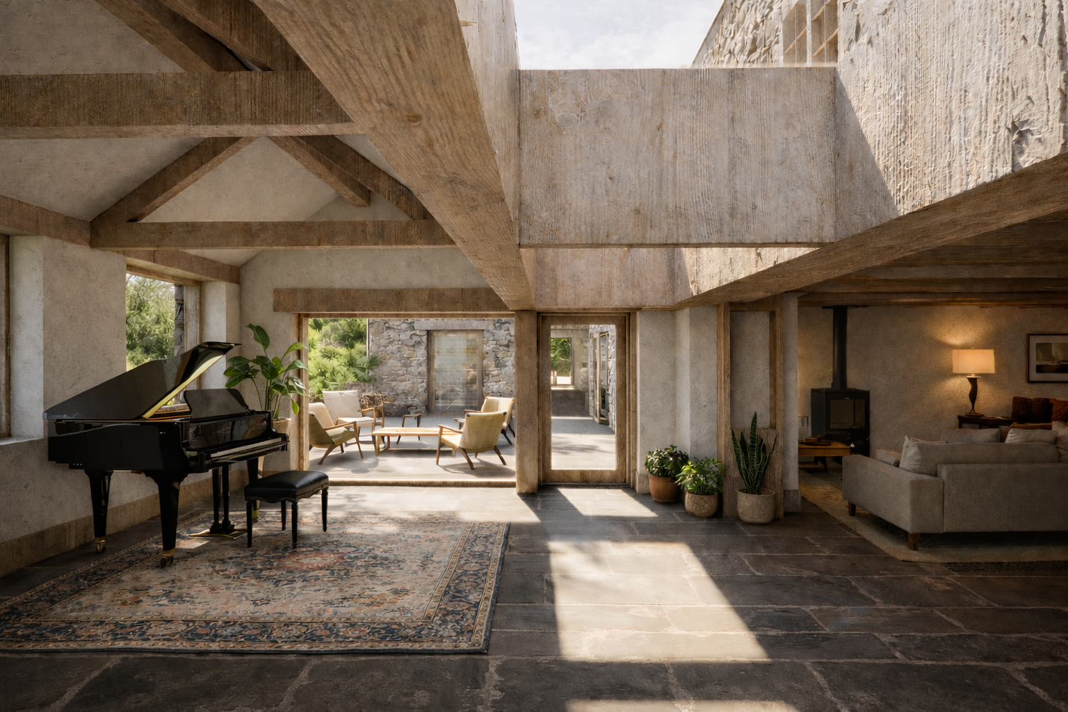 How do you retrofit an historic Devon farmhouse to enhance daylight and thermal performance using natural materials?